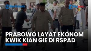 Momen Prabowo Melayat Kwik Kian Gie: Beliau Setia Pada Ekonomi Pancasila