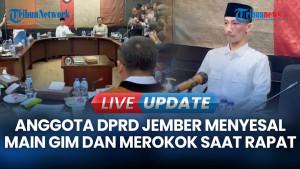 Anggota DPRD Jember Tertunduk Dapat Sanksi Teguran Gegara Main Gim-Merokok saat Rapat