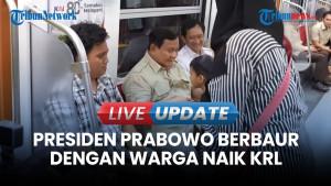 Suasana Hangat Saat Prabowo Naik KRL Menuju Peresmian Stasiun Tanah Abang Baru: Berbaur dengan Warga
