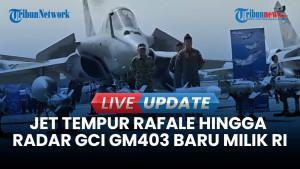 Prosesi Siram Air Kembang Saat Prabowo Menyerahkan 6 Jet Rafale & Radar GCI ke TNI AU