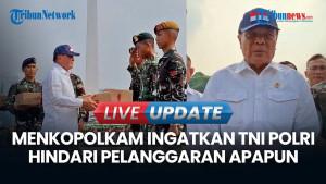 Kala Menko Polkam Djamari Chaniago Sambangi Ribuan Prajurit di Monas