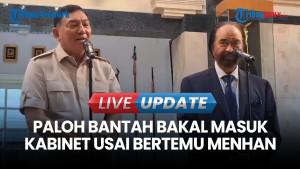 Bertemu Menhan Sjafrie Sjamsoeddin, Surya Paloh Bantah Bakal Masuk Kabinet Merah Putih