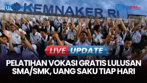 Kemnaker Buka Pelatihan Vokasi Gratis bagi Lulusan SMA/SMK, Ada Uang Saku Tiap Hari