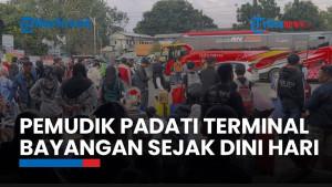 ARUS MUDIK LEBARAN 2026: Pemudik Padati Terminal Bayangan Pondok Pinang