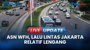 WFH Berdampak, Lalu Lintas Jakarta Relatif Lengang di Sejumlah Titik