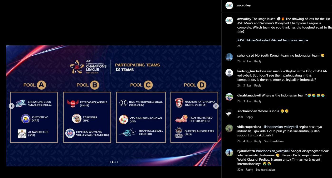 DRAWING VOLI AVC - Hasil drawing pembagian grup kejuaraan voli