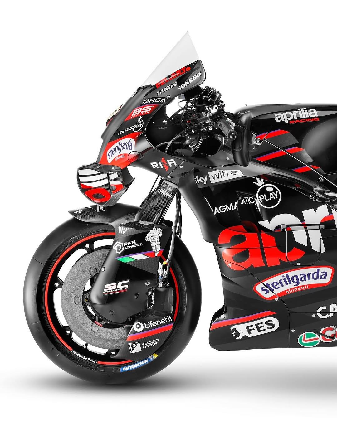 Deretan sponsor baru menghiasi badan motor Aprilia di MotoGP 2025