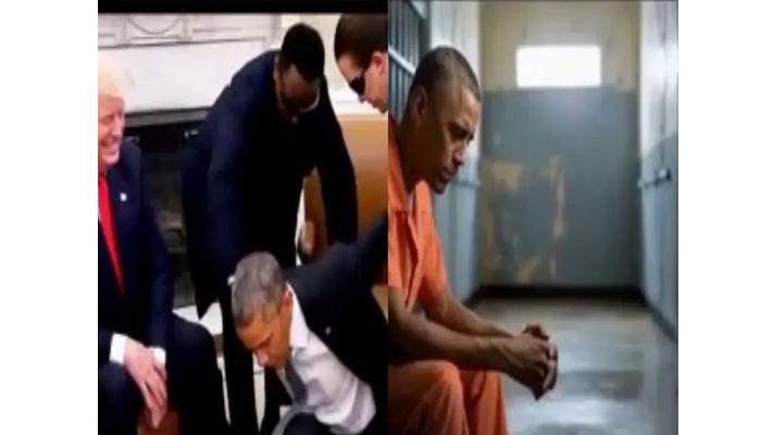 VIDEO AI OBAMA - Tangkap layar video karya artificial intelligent (AI) yang diunggah Presiden Amerika Serikat (AS), Donald Trump yang menunjukkan penangkapan Barack Obama. Video ini menuai kecaman dan kritik luas di tengah dugaan adanya nama Trump dalam berkas Jeffrey Epstein.