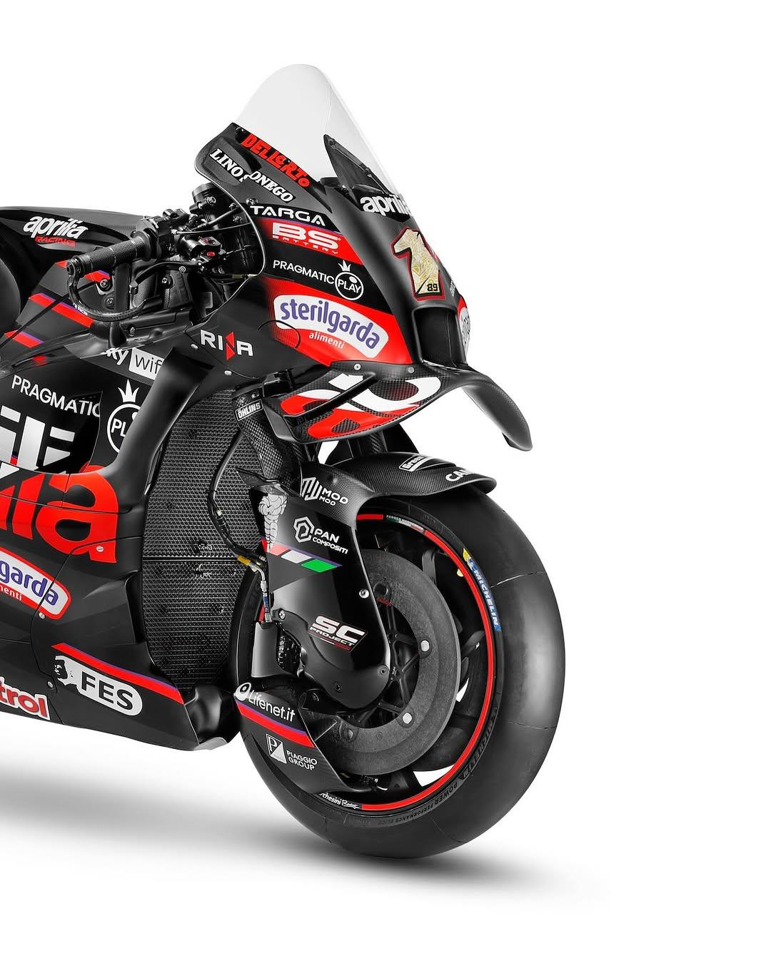 Penampakan livery baru motor Aprilia untuk MotoGP 2025
