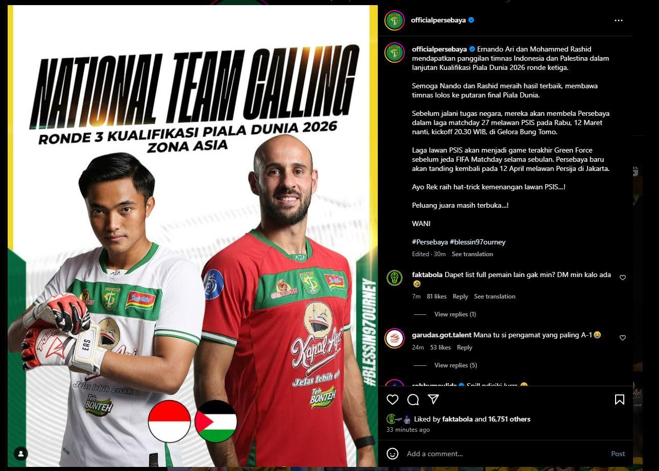 SKUAD TIMNAS INDONESIA - Persebaya Surabaya