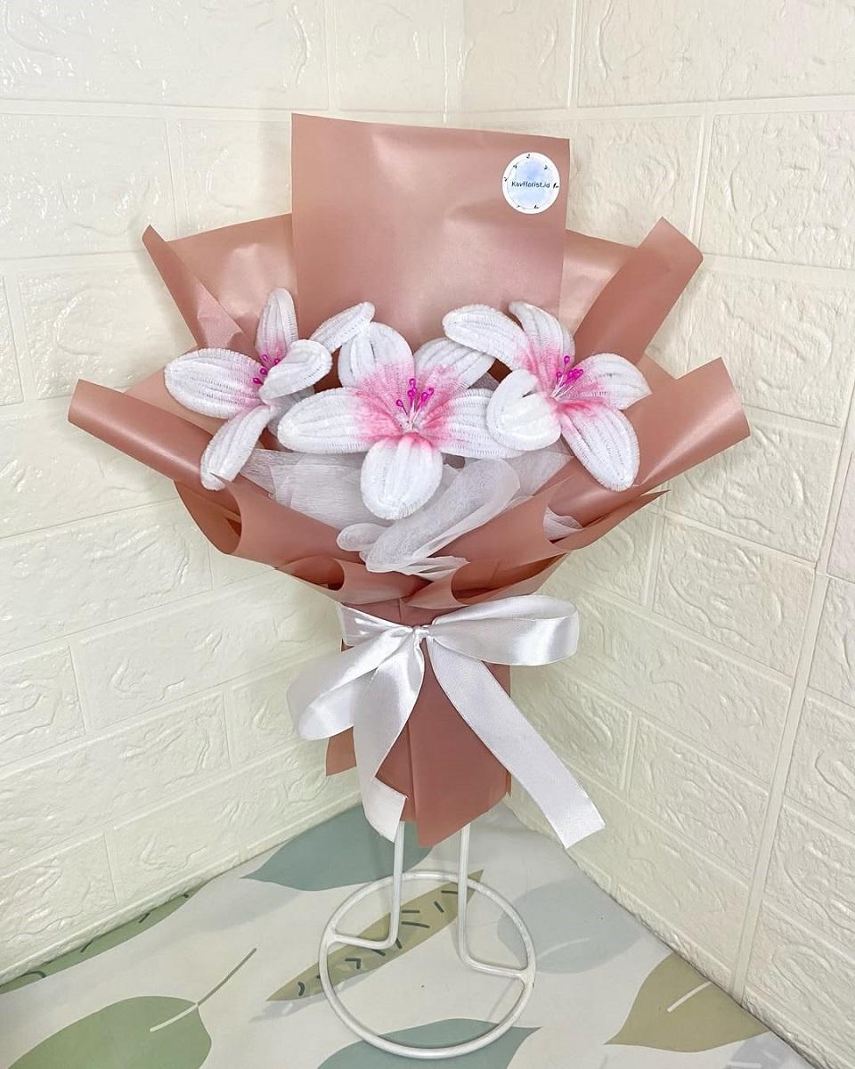 Salah satu karya produk start up buket bunga dari Kavflorist.id