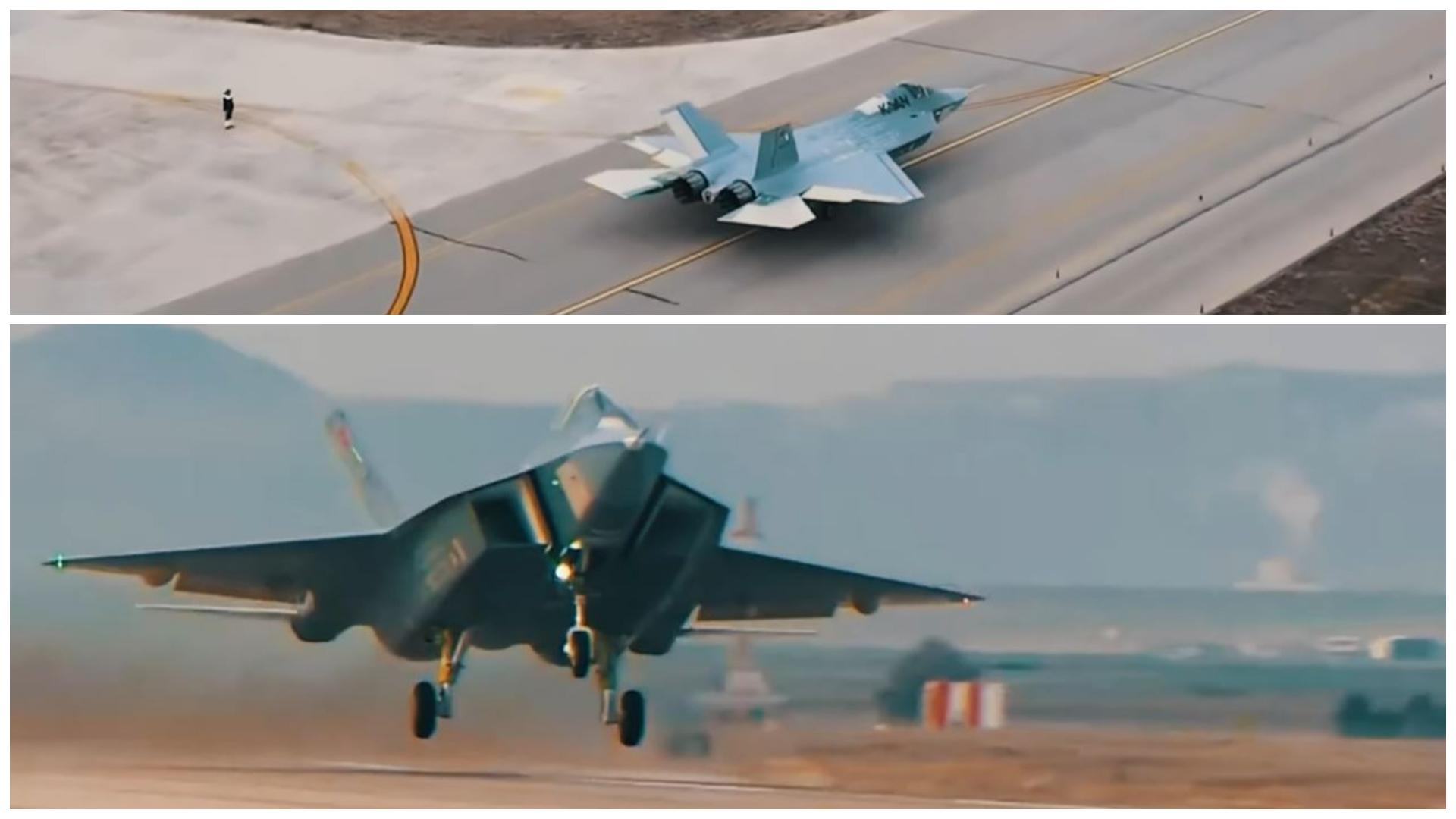 JET TEMPUR KAAN - Tangkap layar YouTube Defence Central, memperlihatkan jet tempur KAAN melakukan penerbangan pertamanya pada 20 Februari 2024.