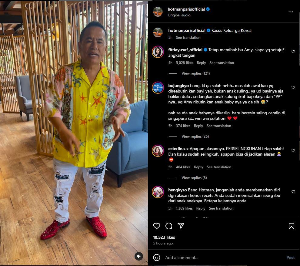 Hotman Paris ungkap motivasinya menerima tawaran menjadi kuasa hukum Aden Wong.