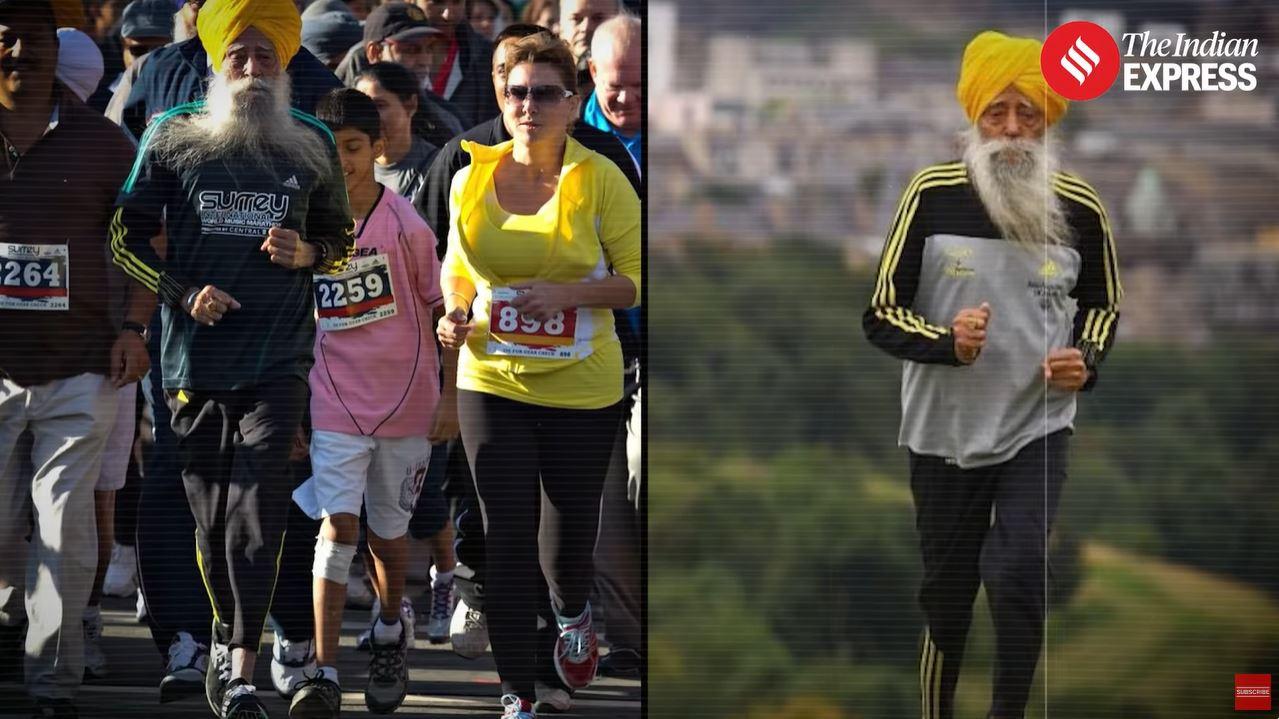 PELARI MARATON TERTUA - Tangkap layar YouTube The Indian Express pada 16 Juli 2025, memperlihatkan laporan kematian pelari maraton tertua Fauja Singh akibat tabrak lari. Fauja Singh meninggal dunia di usia 114 tahun.