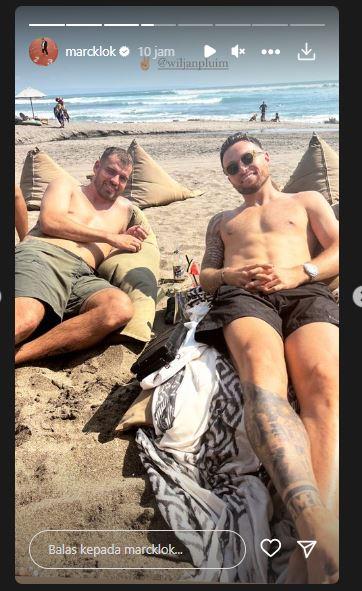 Wiljan Pluim dan Marc Klok terlihat di Bali bersama, akankah kode gabung Maung?