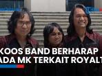 T’Koos Band Harap Hasil Gugatan UU Hak Cipta Bikin Musisi Tak Takut Manggung