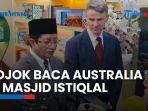 Menag Nasaruddin Umar & Dubes Australia Rod Brazier Resmikan Pojok Baca Australia di Masjid Istiqlal