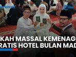 Momen 100 Pasangan Ikut Nikah Massal di Istiqlal: Dapat Bulan Madu Gratis di Hotel