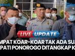 Beberapa Jam Setelah Mutasi Jabatan, Bupati Ponorogo Sugiri Ditangkap KPK