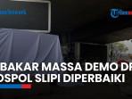 Pos Polisi Slipi yang Hangus Dibakar Massa Langsung Diperbaiki