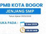 SPMB Kota Bogor 2025 Jenjang SMP: Syarat, Alur Pendaftaran, dan Jadwal