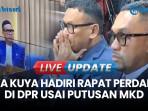 Momen Uya Kuya Hadiri Rapat Perdana di DPR Usai Putusan MKD
