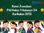 Kunci Jawaban PAI Kelas 1 Halaman 54 Kurikulum 2013 Ayo Berlatih Bab 8 Allah SWT Maharaja