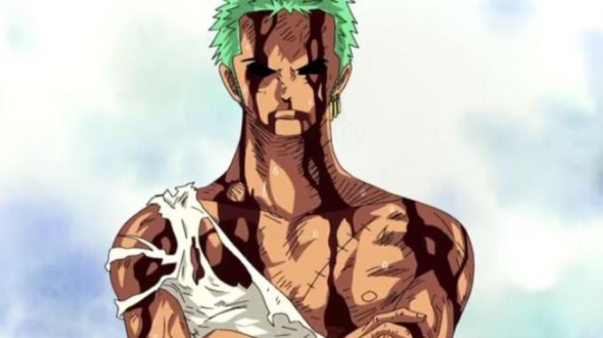 Zoro Rela Membuang Mimpinya Demi Luffy. Zoro berdiri berlumuran darah setelah menyerap rasa sakit Luffy di One Piece. 10 Momen Zoro Berperan Sebagai Wakil Kapten Topi Jerami: Ter-epic saat Gantikan Kesakitan Luffy