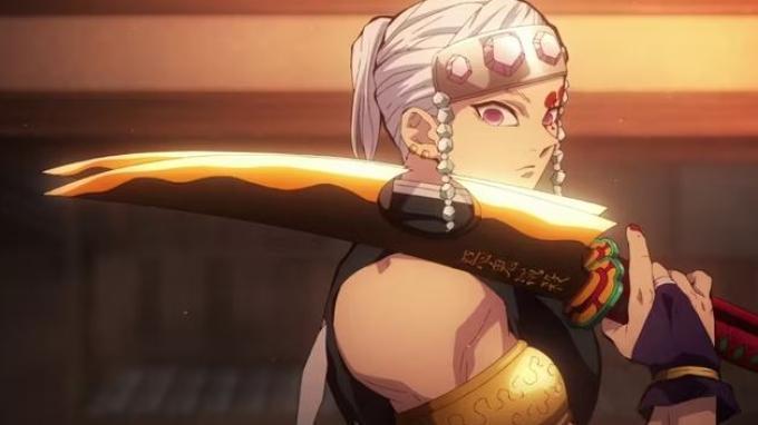 14 Warna Pedang Pembasmi Iblis Paling Terkenal di Demon Slayer: Ada Milik Sanemi hingga Tanjiro. Tengen Uzui.