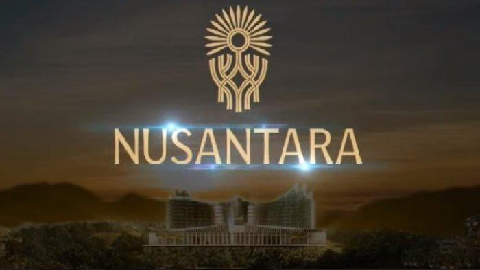 Logo IKN Nusantara bertema 