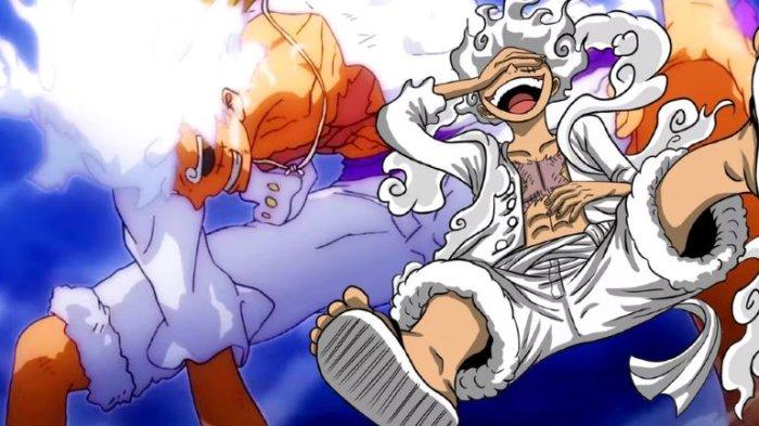 Monkey D Luffy dalam mode Gear 5 yang fenomenal. 7 Karakter Paling Penting di Final Saga One Piece: Ada Sabo, Shanks sampai Anggota Klan D