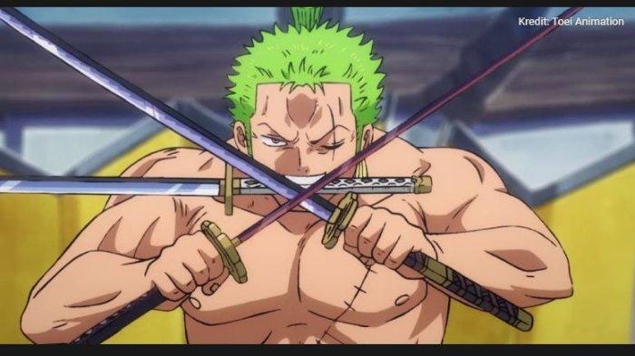 Roronoa Zoro dalam serial One Piece. 8 Pengguna Haki Terkuat yang Bukan Pemakan Buah Iblis di One Piece: Shank Kalah Dengan Sosok Ini.