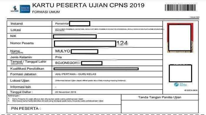 Berikut Cara Cetak Kartu Ujian CPNS 2024 yang Wajib Dibawa saat Tes SKD