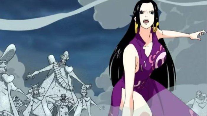 Boa Hancock menggunakan Kekuatan Buah Iblisnya di One Piece. 8 Buah Iblis One Piece yang Bisa Membunuh hanya Sekali Serang: Milik Akainu Kalah Dengan Sosok Ini