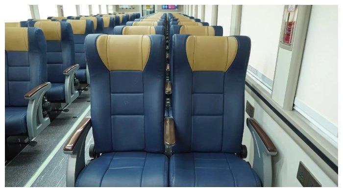 Captain Seat pada rangkaian Kereta Ekonomi Steinless Steel New Generation.