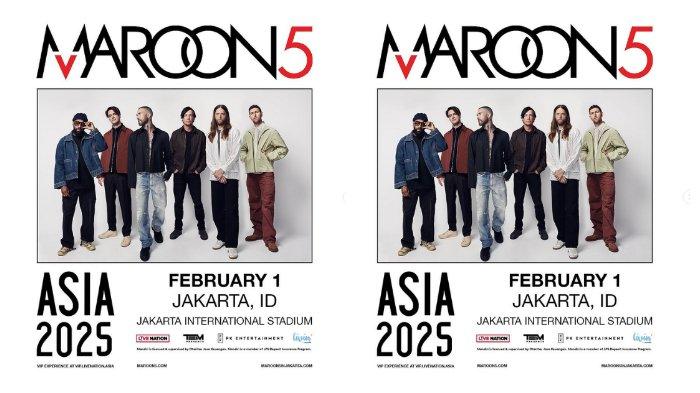 Simak cara membeli tiket presale konser Maroon 5 di Jakarta