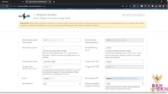 Cara Buat Akun SSCASN untuk Daftar CPNS 2024