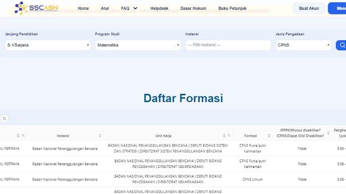 Cara Cek Lowongan CPNS 2024 di SSCASN
