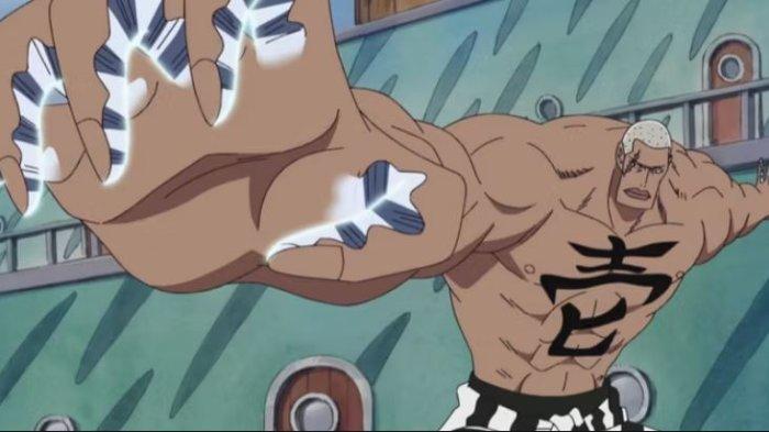 Daz Bonez Menggunakan Buah Dadu-Dadu Untuk Mengubah Jarinya Menjadi Pisau Dalam One Piece