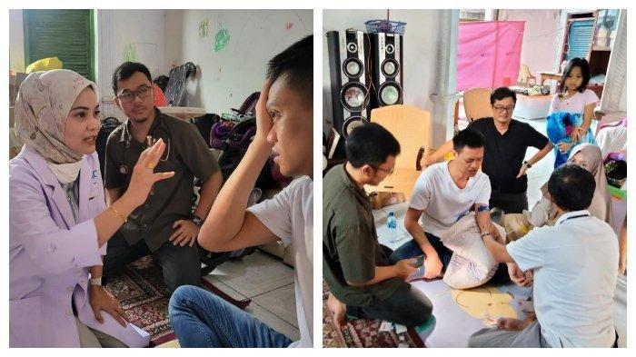 Foto pemeriksaan kondisi Kurnia Meiga yang dilakukan tim dokter dari RSPP yang diunggah oleh Ketua Umum PSSI, Erick Thohir melalui media sosial instagramnya, Minggu (21/5/2023).