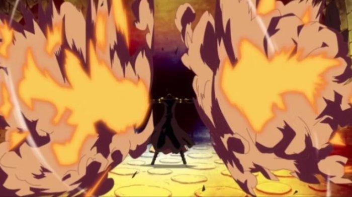 Gladius Meledakkan Tubuhnya Dengan Buah Pop-Pop Di One Piece