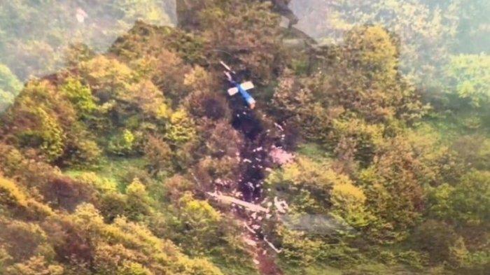 Helikopter Presiden Ebrahim Raisi yang jatuh