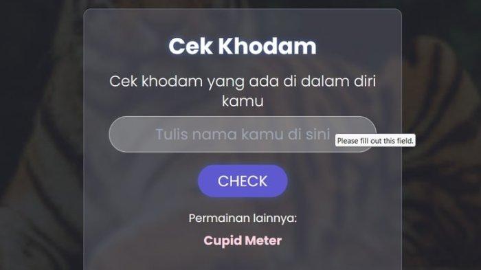 Ilustrasi cara cek khodam dari nama yang ramai di medsos