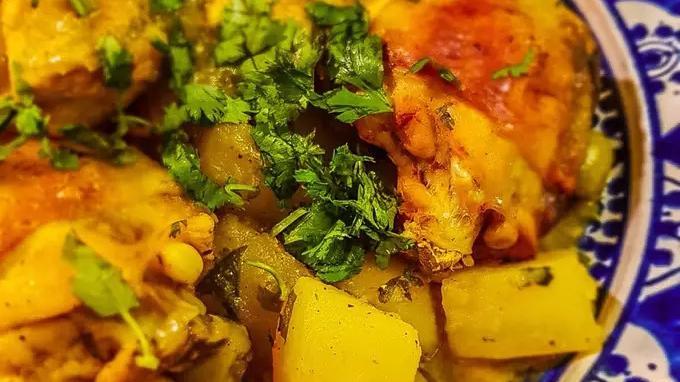 Ilustrasi chicken tagine