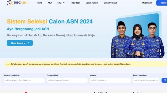 Ilustrasi laman SSCASN