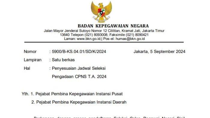 Jadwal Pengumuman Seleksi Administrasi CPNS 2024, Lengkap dengan Linknya