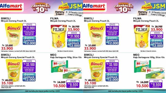 KATALOG Promo JSM Alfamart 15-17 Desember 2023: Diskon Minyak Goreng 2L Mulai dari Rp30.200 Saja