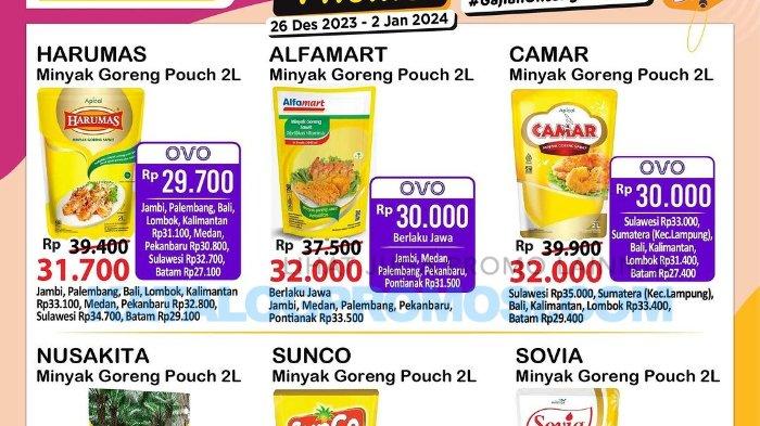 KATALOG Promo JSM Alfamart 29-31 Desember 2023: Minyak Goreng 2L Rp 29.700, Popok Sweety Rp34.900