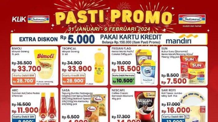 KATALOG Promo JSM Indomaret 2-4 Februari 2024: Minyak Goreng 2L Rp33.700, Pakai BNI jadi Rp28.700