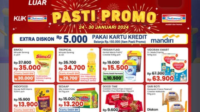 KATALOG Promo JSM Indomaret 26-28 Januari 2024: Minyak Goreng 2L Rp33.700, Pakai BNI Jadi Rp28.700